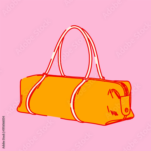 Stylish Travel Bag with Handles and Compact Design