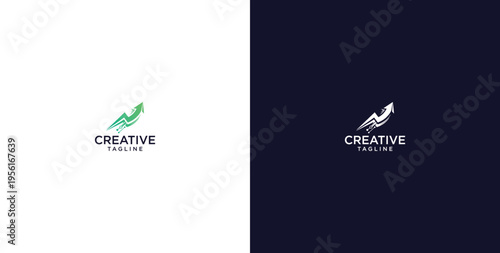 modern energy logo design, positive solution, icon, vector, premium.