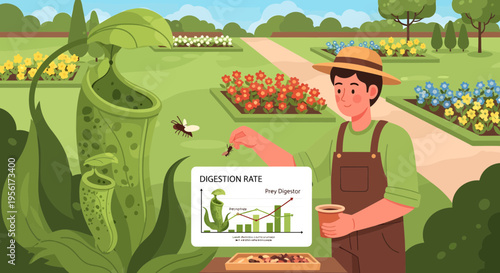 Carnivorous Plant Digestion Rate Analysis by Gardener.