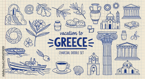 Welcome to greece a cultural and historical iconic representation