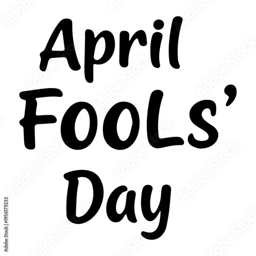 A playful vector graphic illustration of April Fools' Day in a modern flat design style