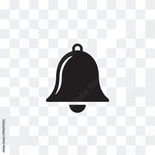 Notification Bell Icon: A simple yet elegant black bell icon, poised to deliver timely notifications.
