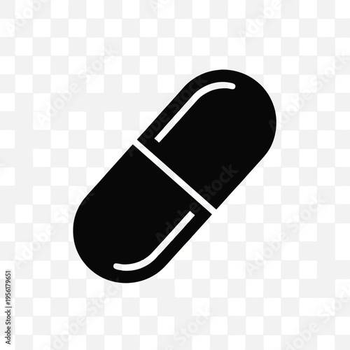 Capsule of Health: A minimalist depiction of a vital capsule, emblematic of medication and wellbeing. It's a clear representation of essential health provisions.