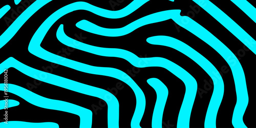 Seamless wild animal zebra skin texture and striped safari pattern design with black nature fur lines for 3d wildlife wallpaper vector print illustration
