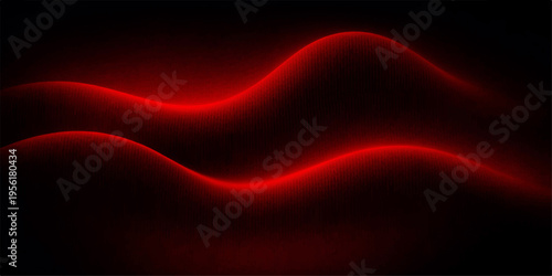 Abstract red flowing fabric background with light and smooth texture