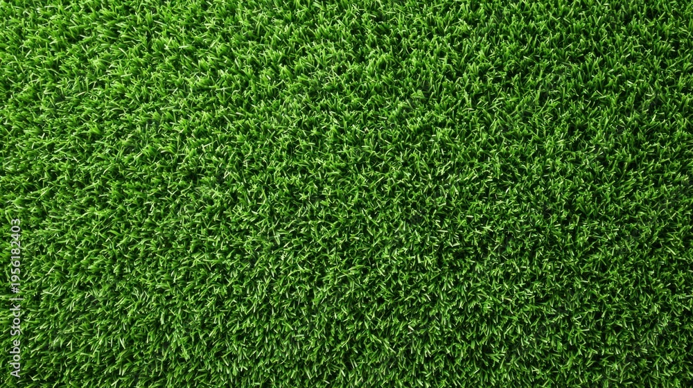 Obraz premium Close-up of vibrant green artificial grass, perfect for backgrounds and textures