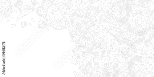 Vector geographic contour map. Topography map background. Black and white wave Seamless line. Topography relief. White wave paper curved reliefs abstract. Topographic map patterns,topography line map.