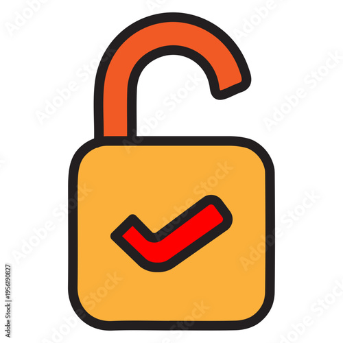 Verified Badge Vector Filled Icon Design