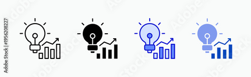 Business Icon Sheet Multiple Style Collection Isolated Vector