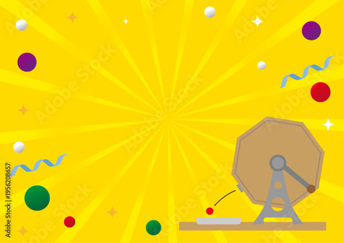 Background illustration for a raffle drawing