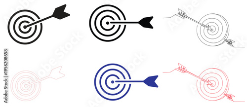 Career business strategy target success concept