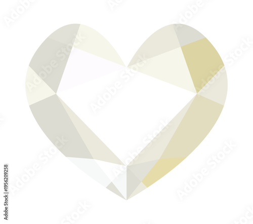 This is an illustration of a heart-shaped brilliant-cut diamond.