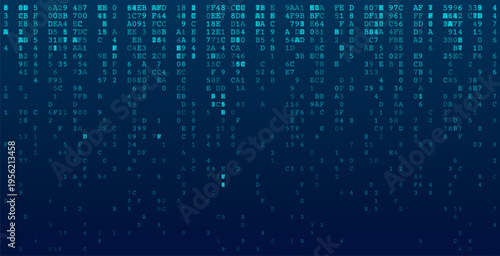 The Descending Matrix - Vertical Binary Stream with Minimalist Negative Space