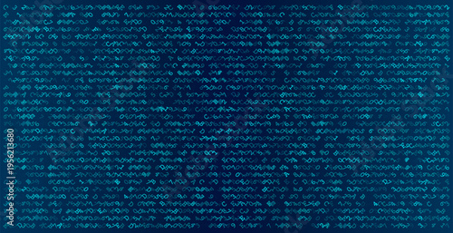 Digital Flux - Abstract Binary Symbol Grid for Cyber Security and Data Processing