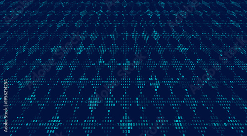 Virtual Data Horizon - Perspective Binary Grid for Quantum Computing and Network Infrastructure