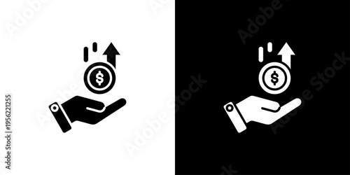 Revenue Icon Sheet Black And White