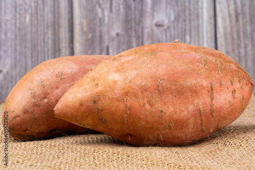 photo of a sweet potato in a studio