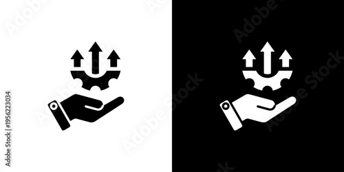 Elevate Icon Sheet Black And White