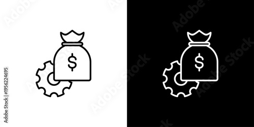 Capital Icon Sheet Black And White