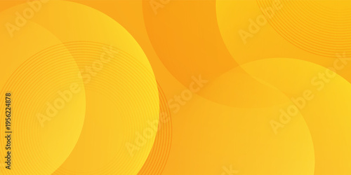 Abstract Yellow and Orange Gradient Background with Modern Geometric Waves and Elegant Design. Modern creative trendy design in vector illustration