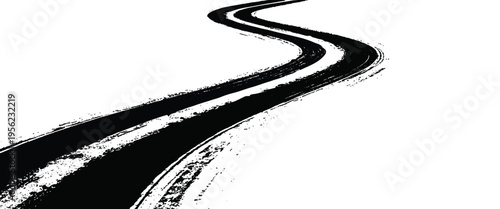 Black and white abstract swirling lines pattern