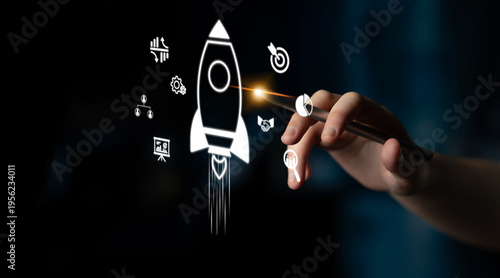 Konstfotografi Startup growth begins with innovation, rocket-inspired momentum, and early-stage strategies that power business development and entrepreneurial success