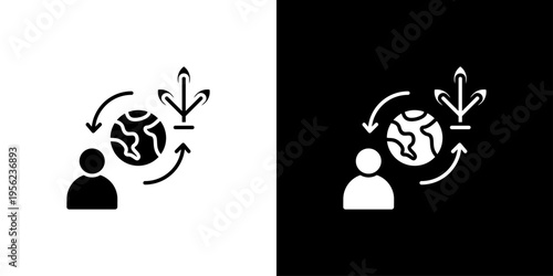 Symbiosis Icon Sheet Black And White
