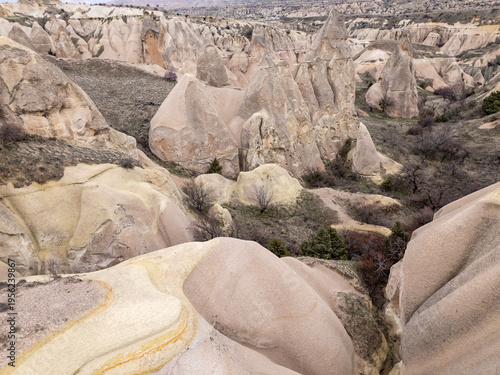 Cappadocia valley landscape exploring geological formations in Turkiye
