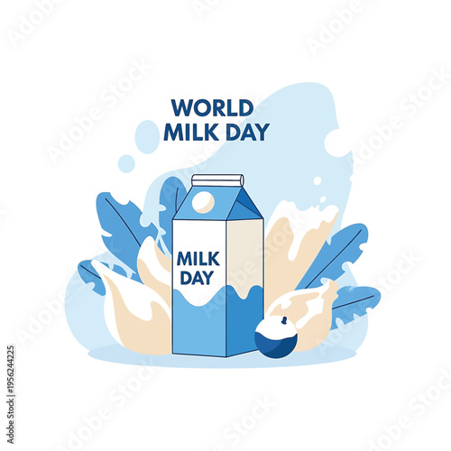 Carton of milk for dairy product.