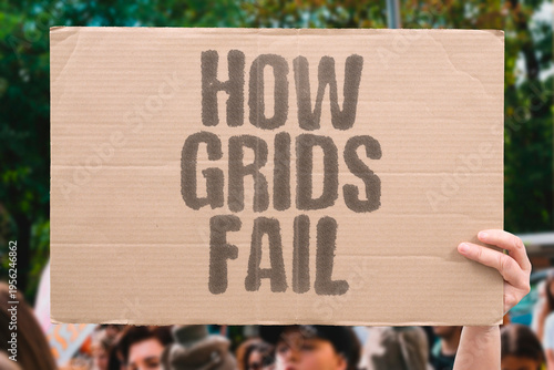 Fotografie "How Grids Fail" Electrical grids fail when demand exceeds supply, when equipment breaks down, or when external interference occurs