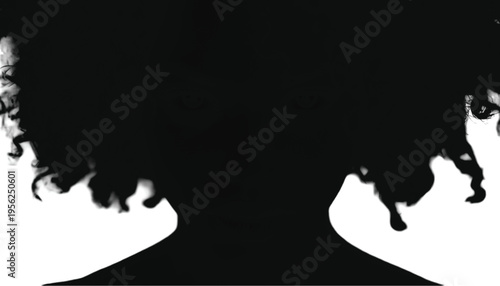 A small circle of business people are gathered together listening to a central speaker in stark black.