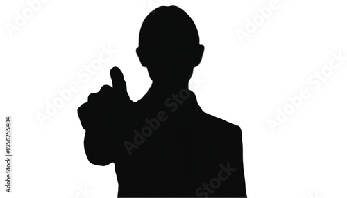 A small circle of business people are gathered together listening to a central speaker in stark black.