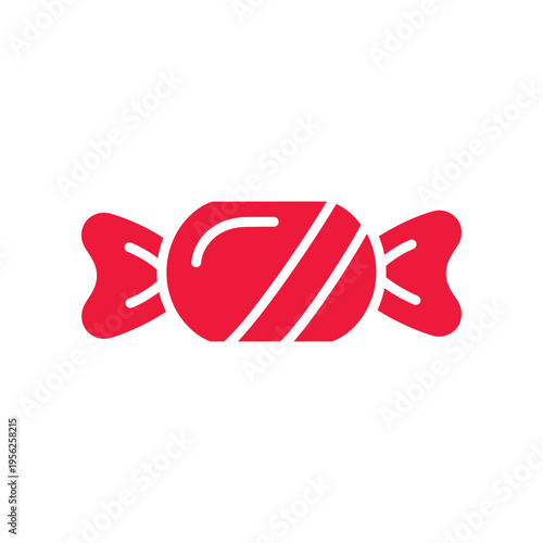 Candy icon vector illustration of sweet sugar food and snack isolated on white background candy wrapper design for holidays celebration and dessert shop identity sweet confectionery object