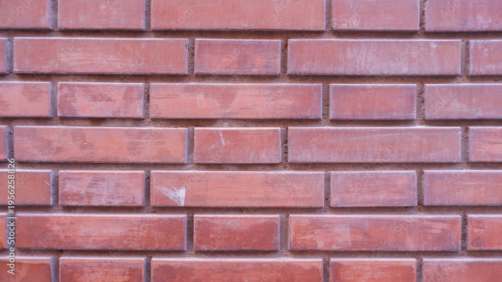 Obraz premium Close-Up of Textured Brick Wall with Natural Colors and Patterns