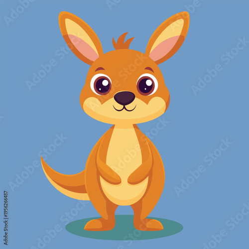 Cute kangaroo illustration