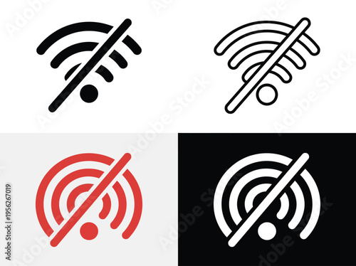 Wifi Signal Icon No Connection Symbol