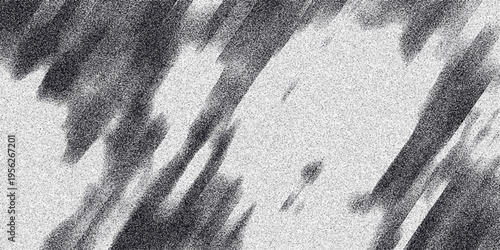 Monochrome abstract background featuring blurred diagonal lines and a speckled texture, evoking a sense of motion and artistic expression for digital and print media