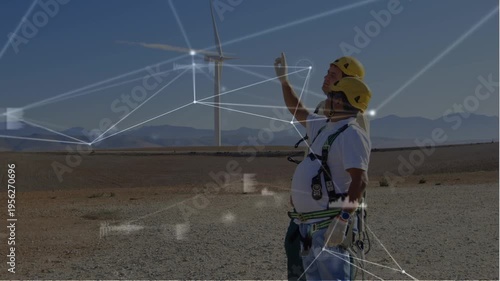 Animation of network of connections over rugby players