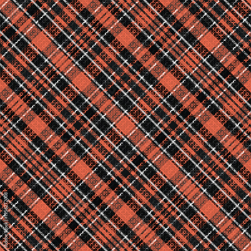 Tartan plaid pattern with texture.