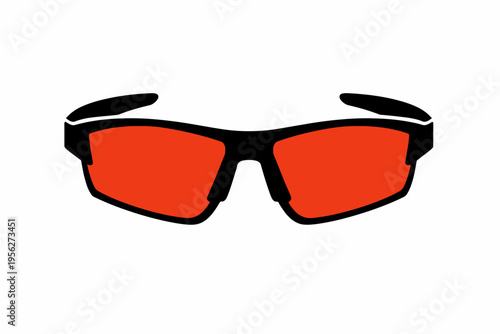 Vibrant red sunglasses with sleek black frame for stylish eye protection and UV defense in summer