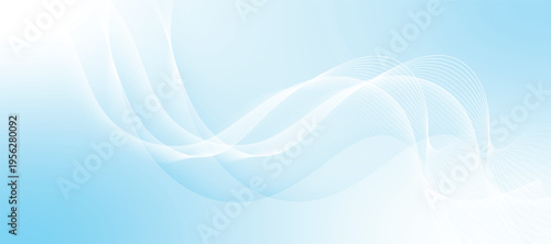 Abstract white digital dynamic wave background. Futuristic technology concept. Business banners, flyers