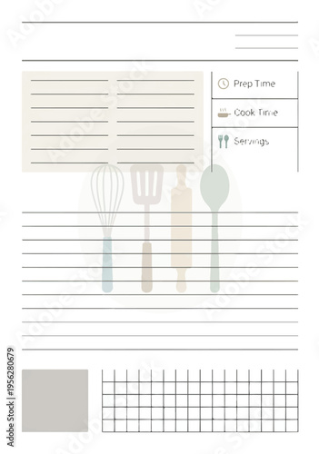 Recipe Journal Notebook	