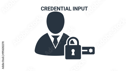 Secure login and access control concept representing personal identification and data protection with a padlock and credit card
