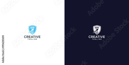 pen and speech bubble logo design, consulting, finance and business logo