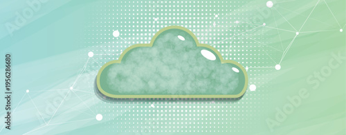 Cloud concept technology background and network security