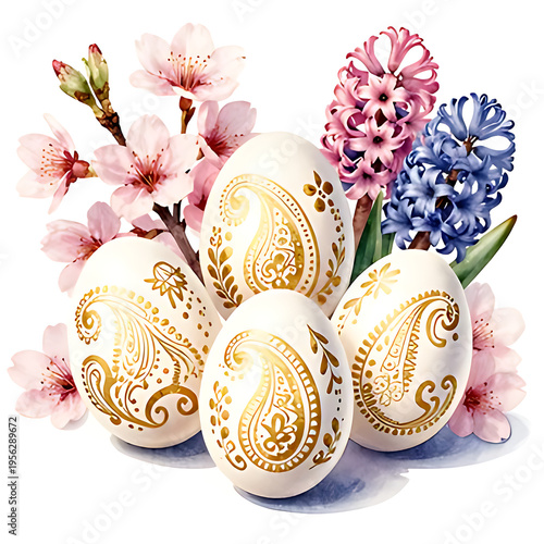 An Easter card in a bright yet minimalist style.