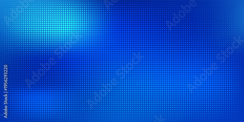 Blue Abstract Digital Pixel Grid Background With Futuristic LED Gradient Texture For Technology Designs eps 10
