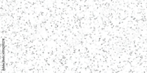 Abstract mosaic pattern with irregular gray polygonal shapes on a bright white background for modern graphic design and textured overlays