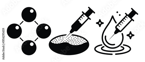 Medical Science Vaccine Injection Vector Illustration