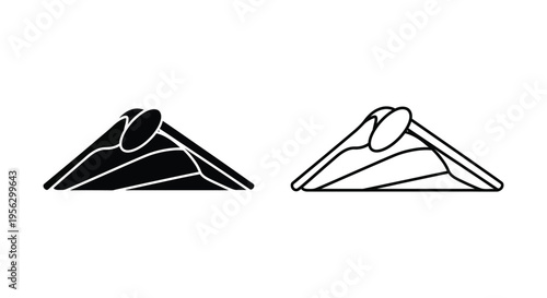 Minimalist Dental Mirror and Probe Vector Set